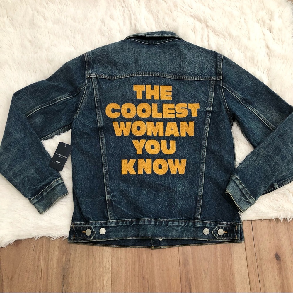 NWT Lucky Brand “The Coolest Woman You Know” Denim Jacket